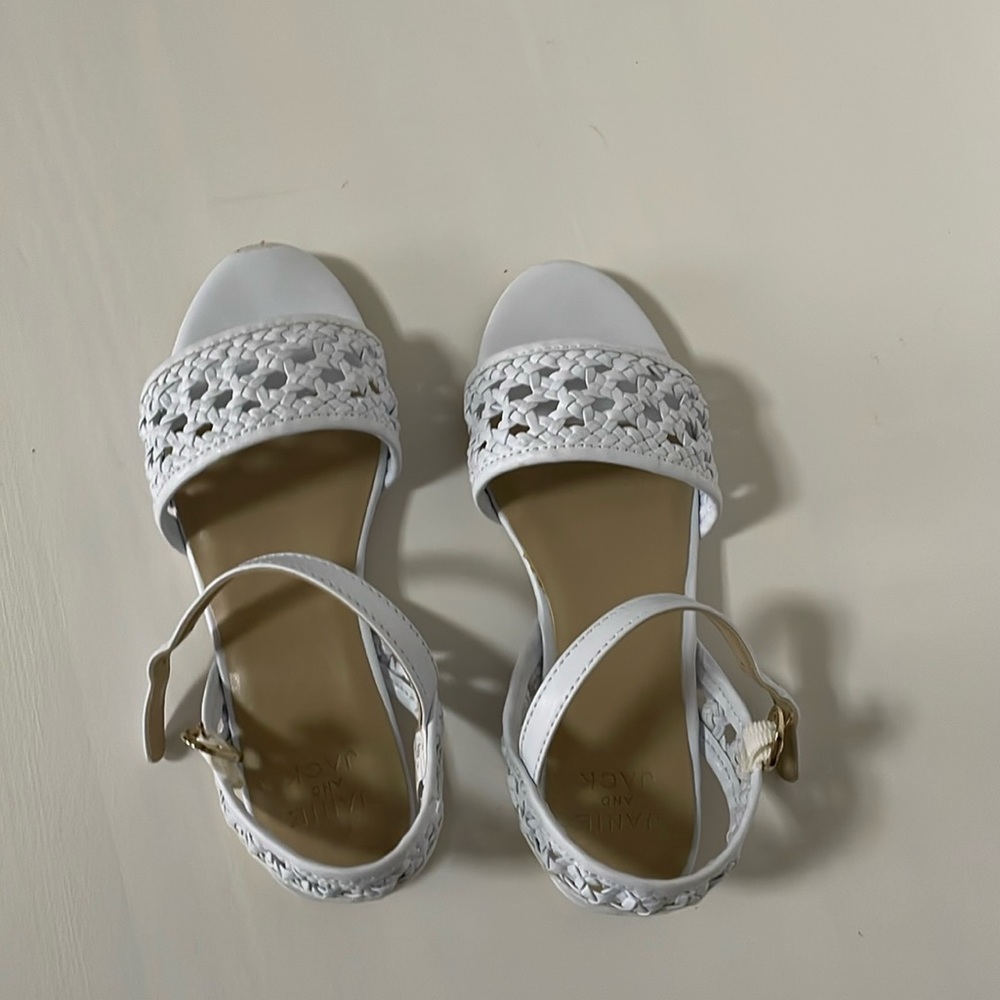 Janie & Jack white summer sandal